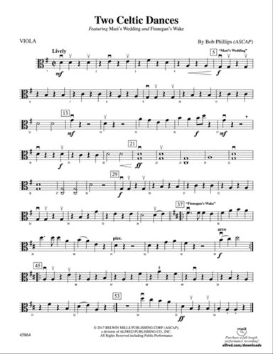 Two Celtic Dances: Viola