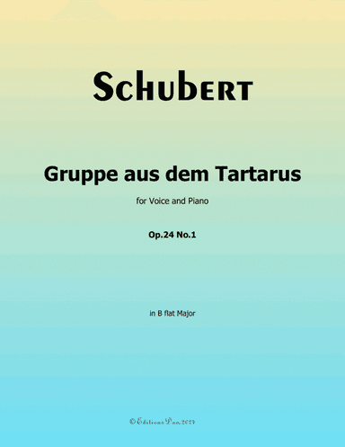 Gruppe aus dem Tartarus, by Schubert, Op.24 No.1, in B flat Major
