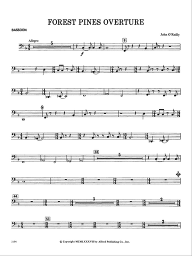 FOREST PINES OVERTURE/CB - SET4D: Bassoon