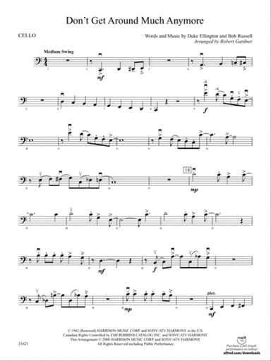 Don't Get Around Much Anymore: Cello