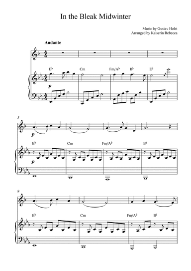 In the Bleak Midwinter