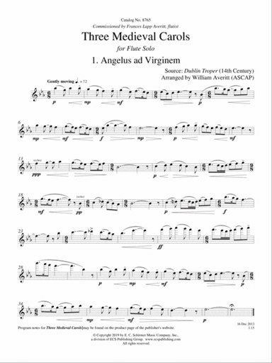 Three Medieval Carols (Downloadable)