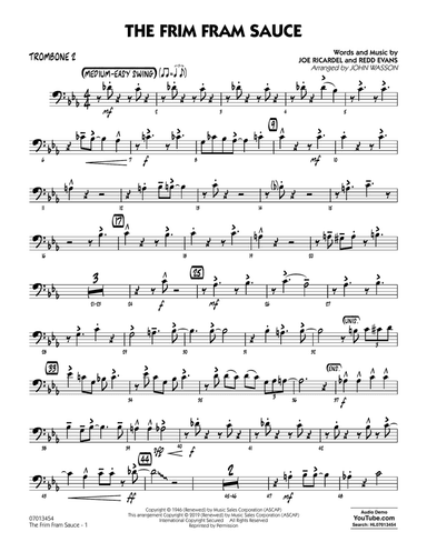 The Frim Fram Sauce (arr. John Wasson) - Trombone 2