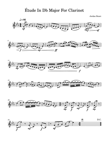 Étude For Clarinet