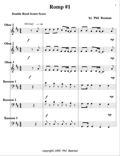 Romp #1-Double Reed Sextet