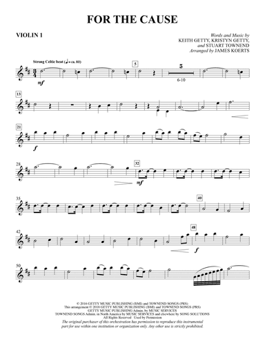 For the Cause (arr. James Koerts) - Violin 1