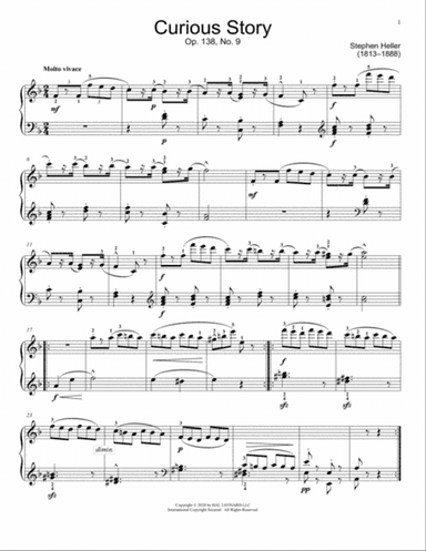 Curious Story, Op. 138, No. 9