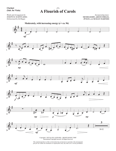 A Journey to Joy (A Cantata for Christmas) - Clarinet (sub Viola)