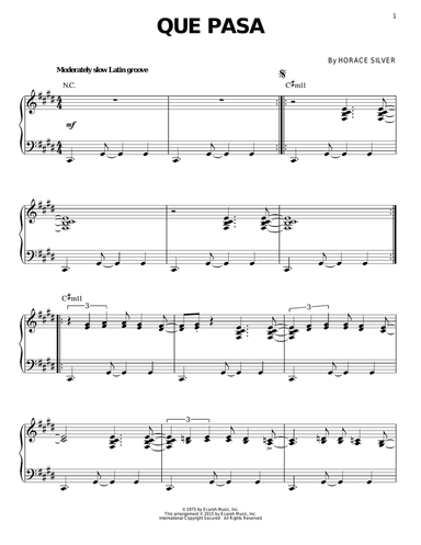 Que Pasa (arr. Brent Edstrom)