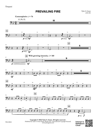 Prevailing Fire: Timpani