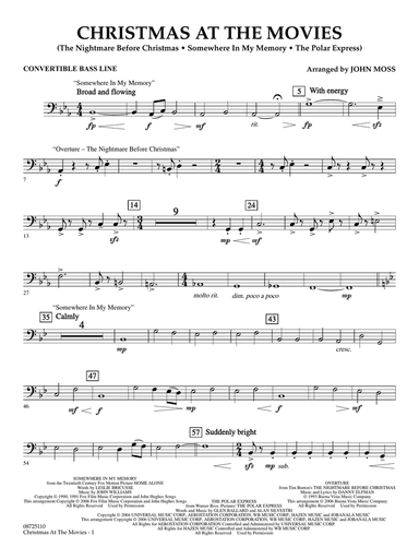 Christmas at the Movies - Convertible Bass Line