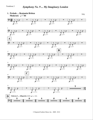 Symphony No. 9 ... My Imaginary London (2013-14) Trombone part 2
