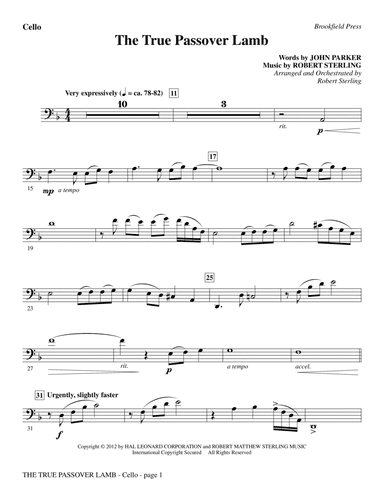 The True Passover Lamb - Cello