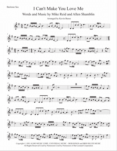 I Can't Make You Love Me