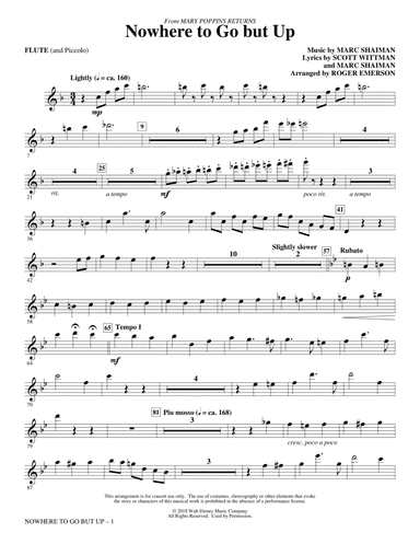 Nowhere to Go But Up (from Mary Poppins Returns) (arr. Roger Emerson) - Flute & Piccolo