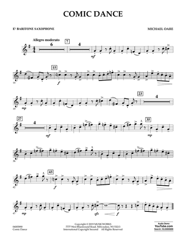 Comic Dance - Eb Baritone Saxophone
