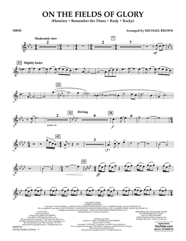On the Fields of Glory - Oboe