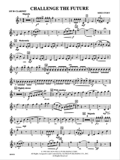 Challenge the Future: 1st B-flat Clarinet