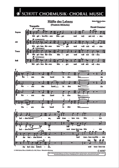 Sieben Hölderlin-Chöre
