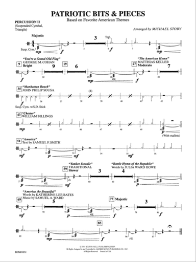 Patriotic Bits & Pieces (based on Favorite American Themes): 2nd Percussion