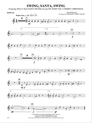 Swing, Santa, Swing: 1st F Horn