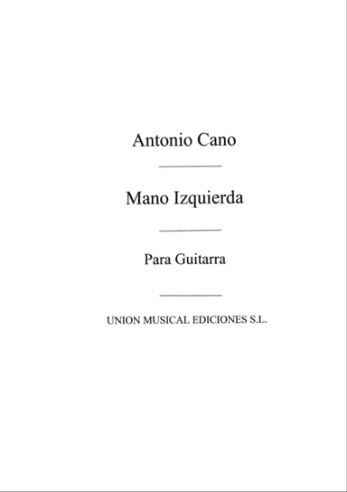 Doce Estudios Para Guitarra Mano Izquierda