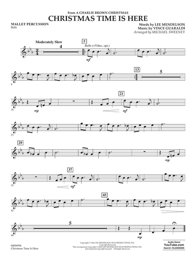 Christmas Time Is Here (arr. Michael Sweeney) - Mallet Percussion