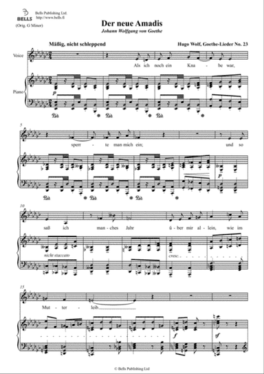 Der neue Amadis (E-flat minor)