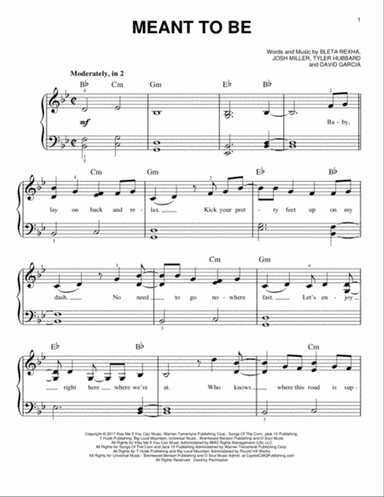 Meant To Be (feat. Florida Georgia Line)