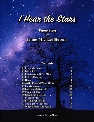 I Hear the Stars Piano Book