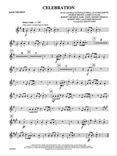 Celebration: 2nd B-flat Trumpet