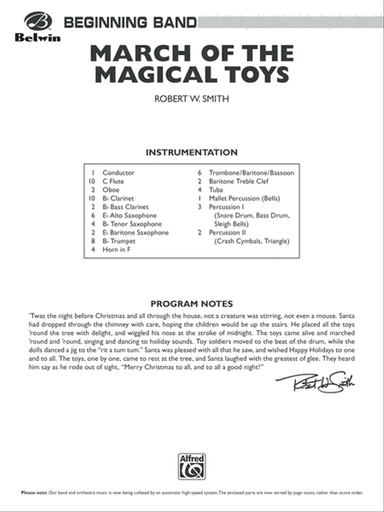 March of the Magical Toys: Score