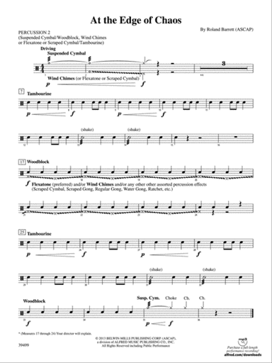 At the Edge of Chaos: 2nd Percussion