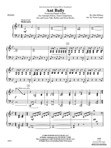 The Ant Bully: Piano Accompaniment