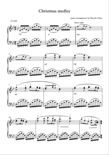Christmas medley (piano solo)