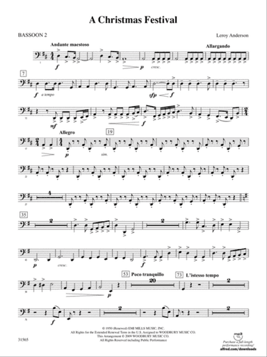 A Christmas Festival: 2nd Bassoon