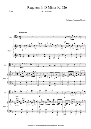 Mozart:Requiem K.626 6.Lacrimosa