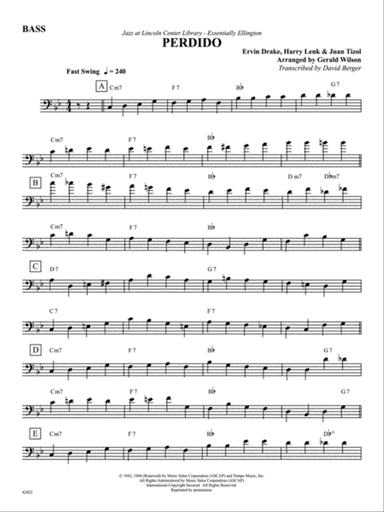 Perdido: String Bass