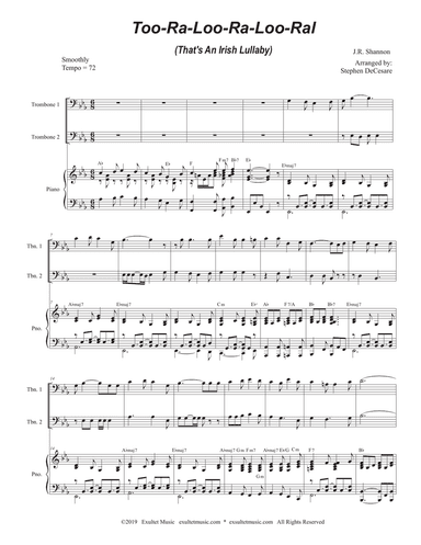 Too-Ra-Loo-Ra-Loo-Ral (That's an Irish Lullaby) (Trombone Duet)