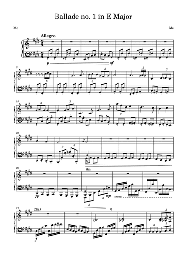 Ballade no 1 in C-Sharp Minor, Lz.4
