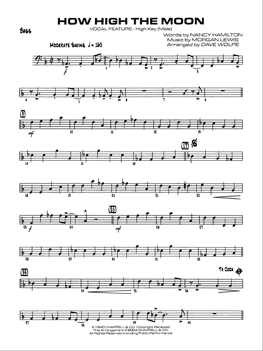 How High the Moon: String Bass