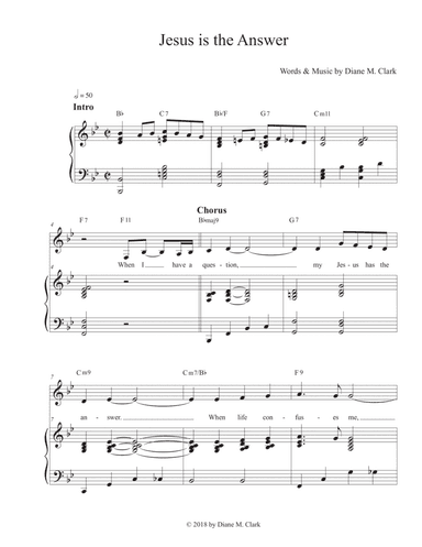 Jesus is the Answer (Bb Major)