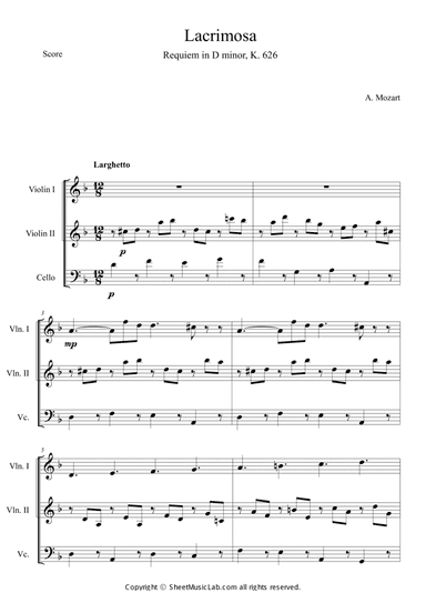 Mozart: Requiem K.626 6.Lacrimosa