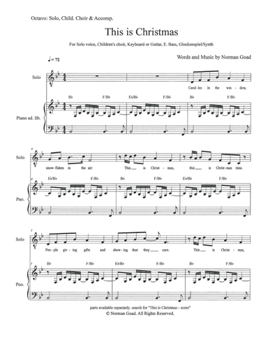 This is Christmas - octavo