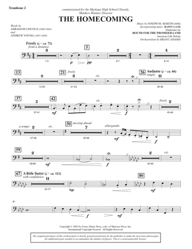 The Homecoming - Trombone 2