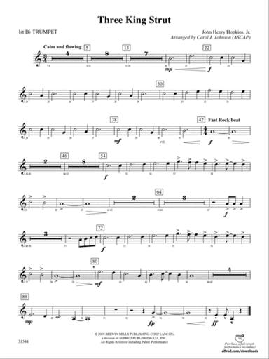 Three King Strut: 1st B-flat Trumpet