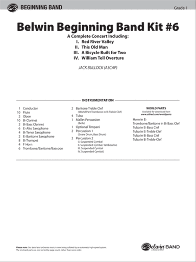 Belwin Beginning Band Kit #6: Score