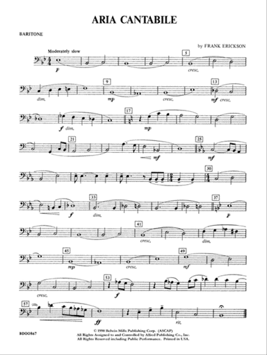 Aria Cantabile: Baritone B.C.