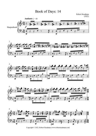 Book of Days: 14 (for harpsichord)