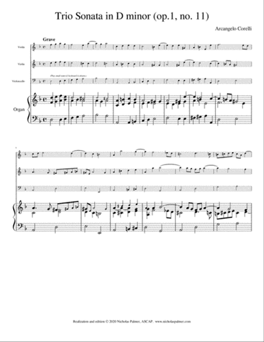 Trio Sonata in D minor (op.1, no. 11) - Arcangelo Corelli